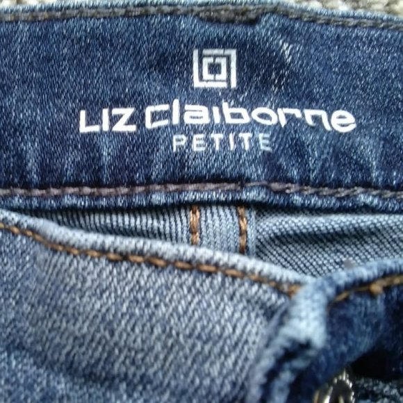 LIZ CLAIBORNE City Fit Skinny Boyfriend Jeans- 12 P - Picture 2 of 7